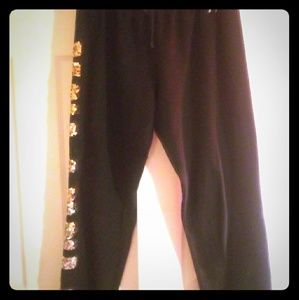 Pink blinged out sweats